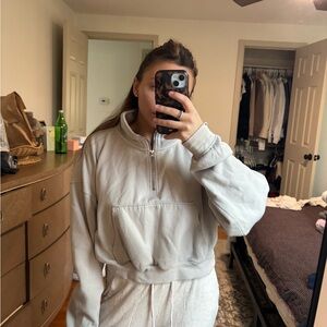 H&M Beige Half-Zip Pullover